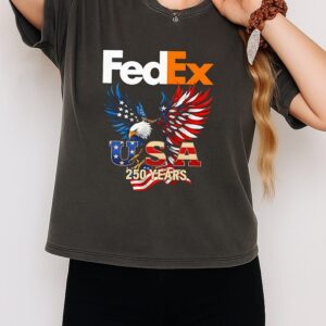 Eagle X Fedex 250 Years Of America USA Flag T-Shirt