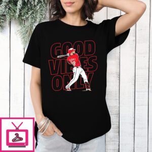 Eugenio Suarez Cincinnati Reds Mlb Good Vibes Only T-Shirt