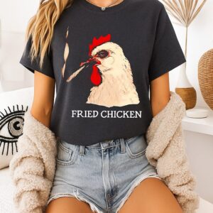 Fried Chicken Stoner Funny Weed T-Shirt