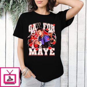 Gay For Maye Drake Maye New England Patriots Player Collage T-Shirt