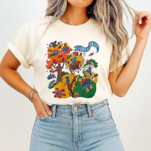 Grateful Fall Tour 1993 Rise And Fall Tour Dancing Bears Rare 90s Vintage T-Shirt