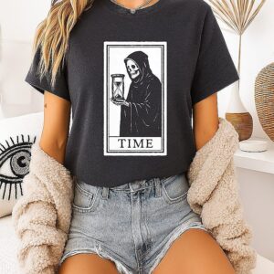 Grim Reaper Time To Die Tarot Card T-Shirt