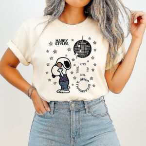 Harry Styles Snoopy Kiss All The Time Disco Ball T-Shirt