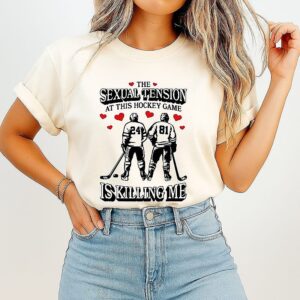 Heated Rivalry The Sexual Tension At This Hockey Game Is Killing Me Illustration T-Shirt
