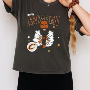 James Harden Cleveland Cavaliers Basketball Player Aricature T-Shirt