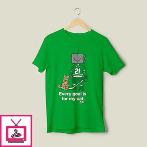 Jason Robertson Dallas Stars Every Goal Is For My Cat T-Shirt