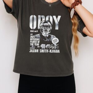 Jaxon Smith-Njigba Seattle Seahawks 2025 Offensive Player Of The Year Signature T-Shirt