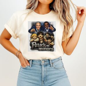 Jeffrey Epstein And Diddy Attack On Minors Caricature T-Shirt