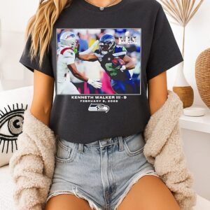 Kenneth Walker Iii Seattle Seahawks NFL Flash Features Super Bowl Lx Champions T-Shirt