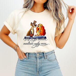 Lady And The Tramp Me And Yet Another Medium Ugly Man Disney Cartoon T-Shirt