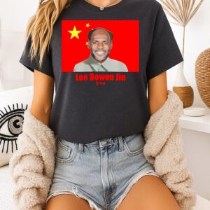 Lee Bowen Jin Lebron James China Flag T-Shirt