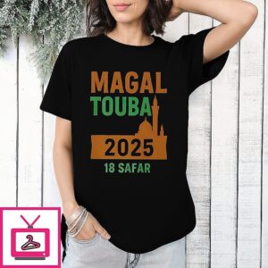 Magal Touba 2025 18 Safar Mouride Senegal Bamba Day Silhouette T-Shirt