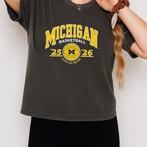 Michigan Basketball 2025-2026 Let’s Go Blue T-Shirt
