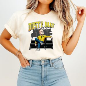 Michigan Basketball Dusty May Aura Caricature T-Shirt