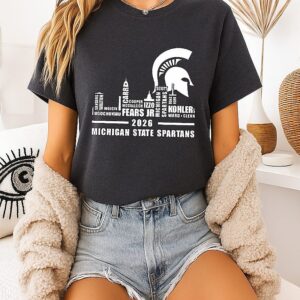 Michigan State Spartans 2026 City Skyline T-Shirt