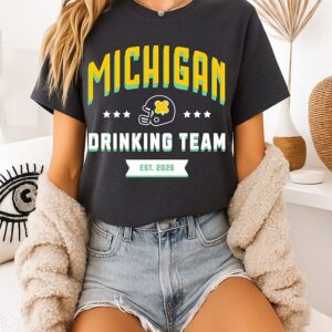 Michigan Wolverines Drinking Team St Patrick’s Day Est 2026 T-Shirt