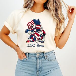 Mickey Mouse America 250th Anniversary Disney Animation Retro T-Shirt