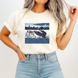 Minnesota Loon Protest Laser Eyes Melting Ice T-Shirt