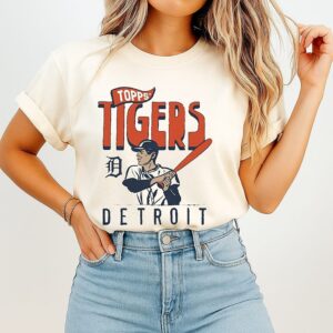 Mlb X Topps Detroit Tigers Raglan Cartoon T-Shirt