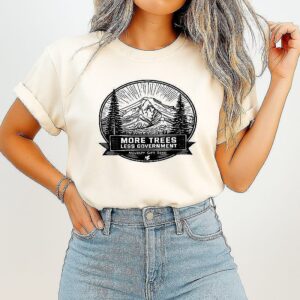 More Trees Less Government Novelty Gift Seed Natural Landscape T-Shirt