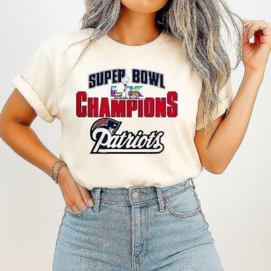 New England Patriots ’25 ’26 Super Bowl Lx Champions T-Shirt