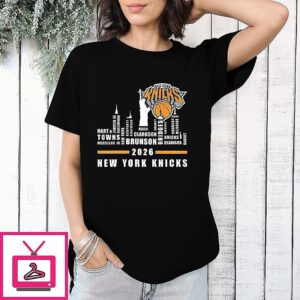 New York Knicks 2026 Name City Skyline T-Shirt