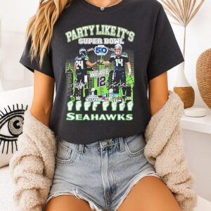 Party Like It’s Seattle Seahawks Super Bowl 2x 2013 2026 T-Shirt