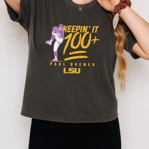 Paul Skenes Lsu Baseball Keepin’ It 100+ Pro T-Shirt