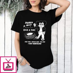 Pissed Off Kick A Tire Bad Year Free Tires Various Sizes Mouse T-Shirt