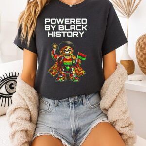 Powered By Black History Robot T-Shirt