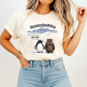 Punxsutawney Phil Groundhog Day 6 More Weeks Of Winter T-Shirt