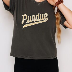 Purdue Boilermakers Black Script Logo T-Shirt