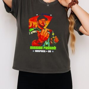 Sam Darnold T-Shirt Smoking & Middle Finger T-Shirt