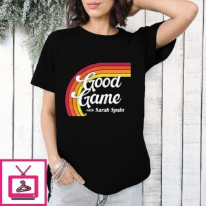 Sarah Spain Good Game Rainbow Logo Vintage T-Shirt