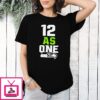 Seattle Seahawks 12 As One Logo T-Shirt
