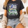 Seattle Seahawks 2025 Conference Champions Signatures T-Shirt