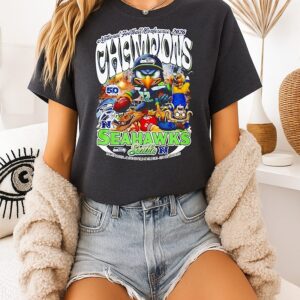 Seattle Seahawks 2026 Nfc Super Bowl Lx Champions Mascot T-Shirt