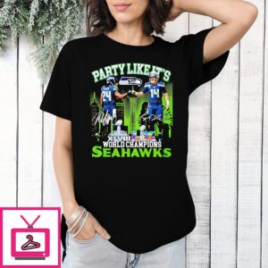 Seattle Seahawks 2026 World Champions Party Like It’s T-Shirt