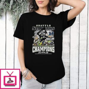 Seattle Seahawks Beat Los Angeles Rams National Football Conference Champions 2026 T-Shirt