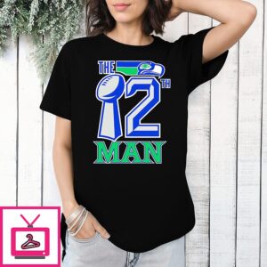 Seattle Seahawks Bird The 12th Man Retro T-Shirt