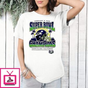 Seattle Seahawks Super Bowl Champs Helmet Vintage T-Shirt
