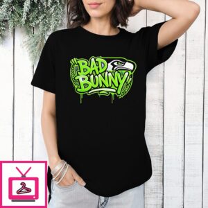 Seattle Seahawks Super Bowl Lx Champions Bad Bunny Logo T-Shirt
