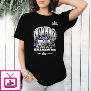 Seattle Seahawks Super Bowl Lx Champions Celebration T-Shirt