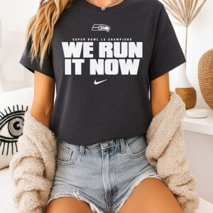 Seattle Seahawks Super Bowl Lx Champions Loose We Run It Now T-Shirt