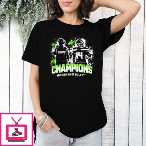 Seattle Seahawks Super Bowl Lx Champions Mission Over Bulls T-Shirt