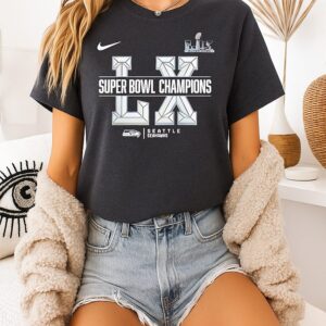 Seattle Seahawks Super Bowl Lx Champions Sacrifice Logo T-Shirt