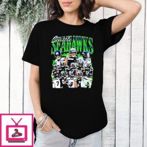 Seattle Seahawks Super Bowl Lx Champions Team Collage T-Shirt