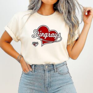 South Carolina Stingrays Love Heart Logo T-Shirt