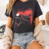 Spider-Man Symbiote Hunt Skyline Silhouette T-Shirt