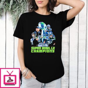 Super Bowl Lx Champions Seattle Seahawks Trophy T-Shirt